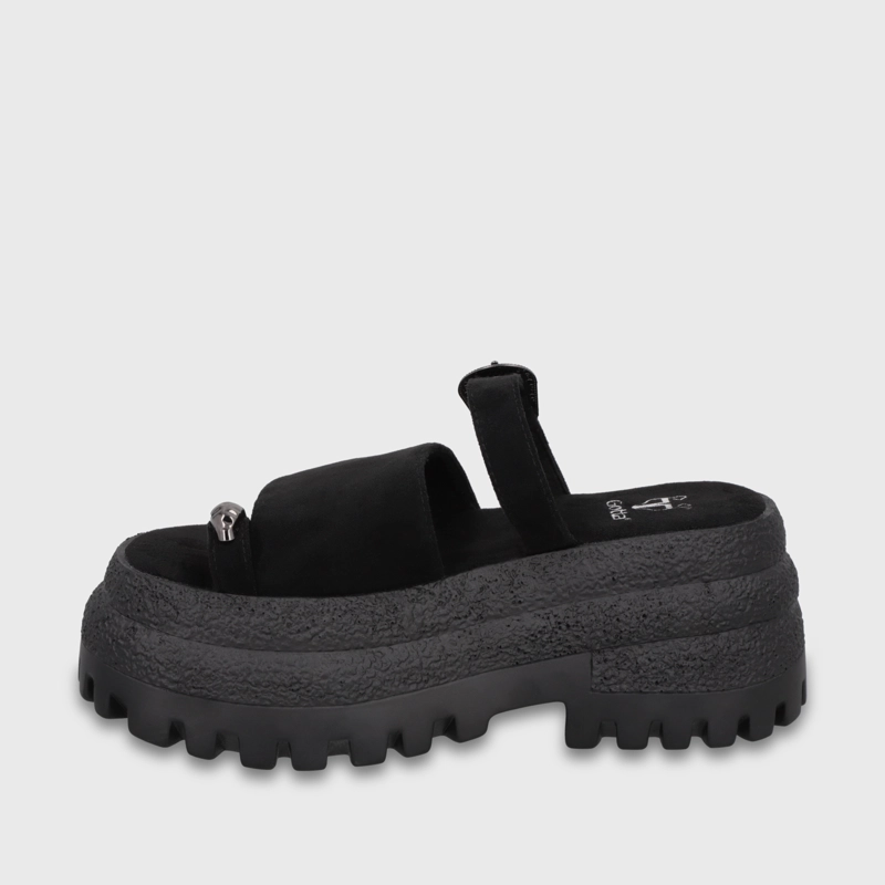 SANDALIA PLATAFORMA NEGRA MUJER 55295 - 4