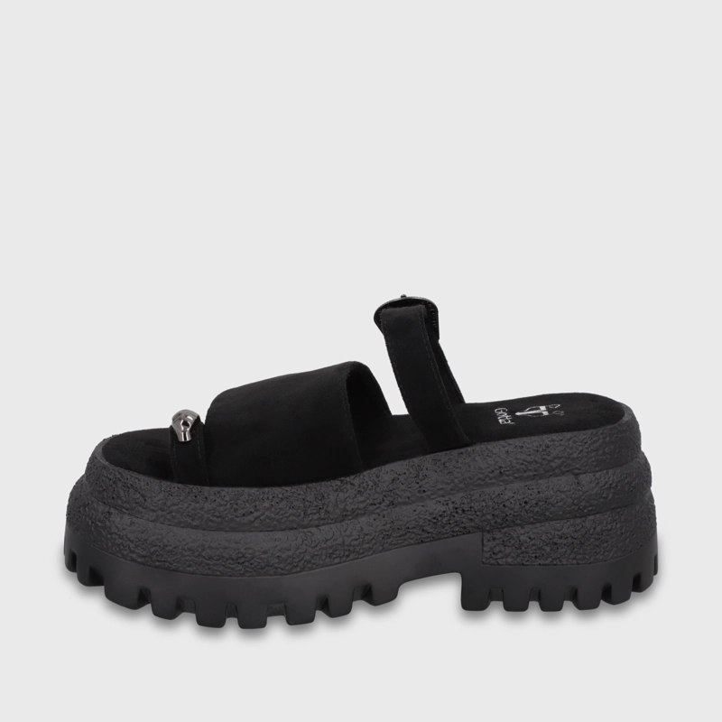 SANDALIA PLATAFORMA NEGRA MUJER 55295 - 4