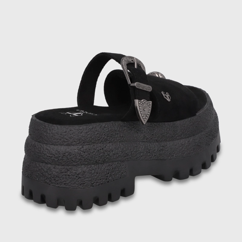 SANDALIA PLATAFORMA NEGRA MUJER 55295 - 5