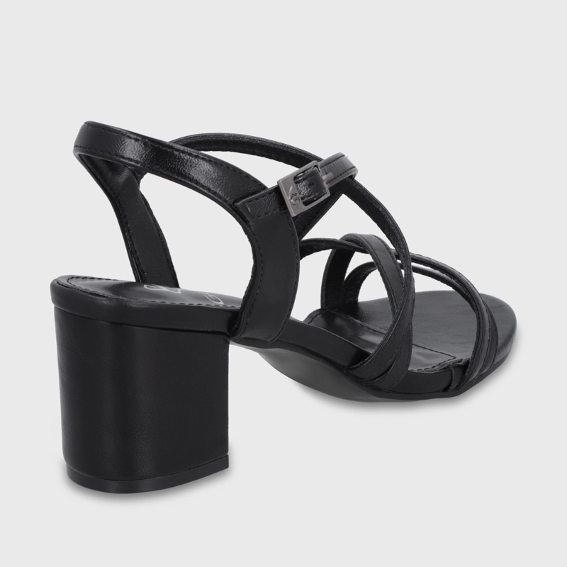 SANDALIA TACO NEGRA MUJER C6164 - 5