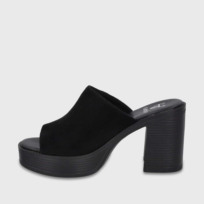 SANDALIA TACO NEGRA MUJER 65920 - 4