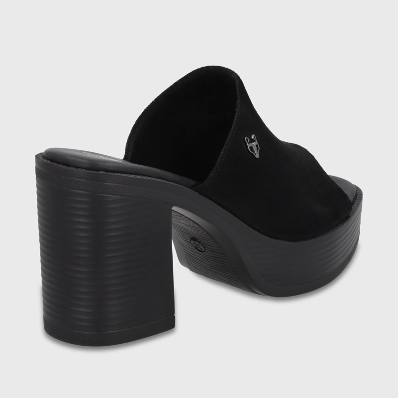SANDALIA TACO NEGRA MUJER 65920 - 5