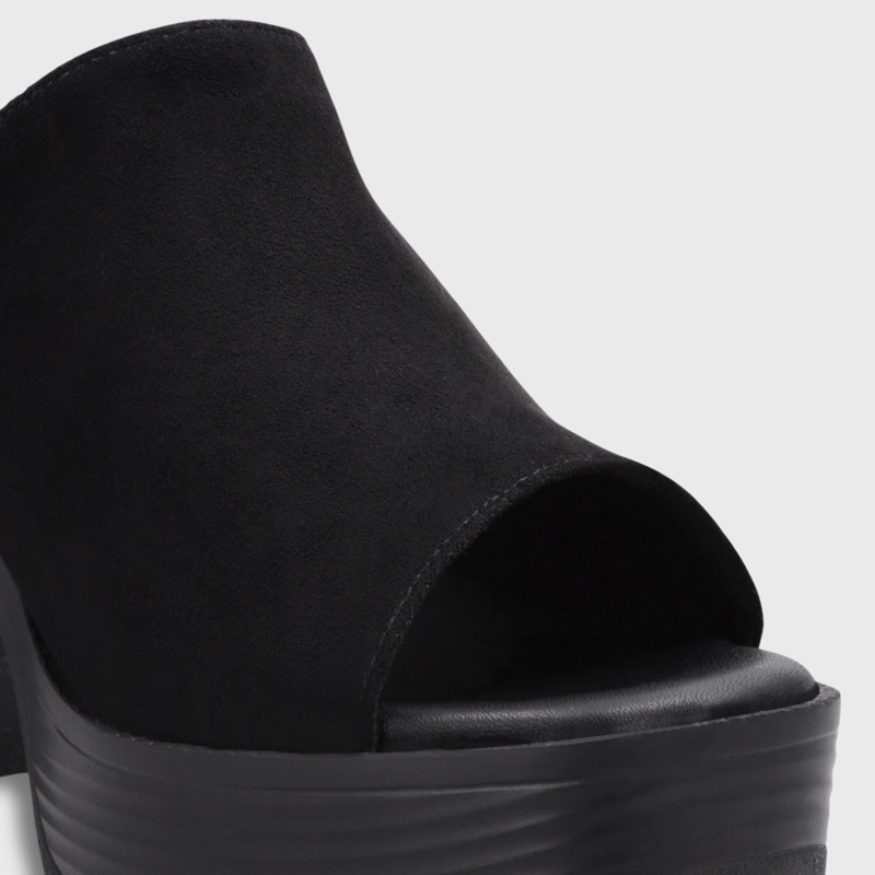SANDALIA TACO NEGRA MUJER 65920 - 6
