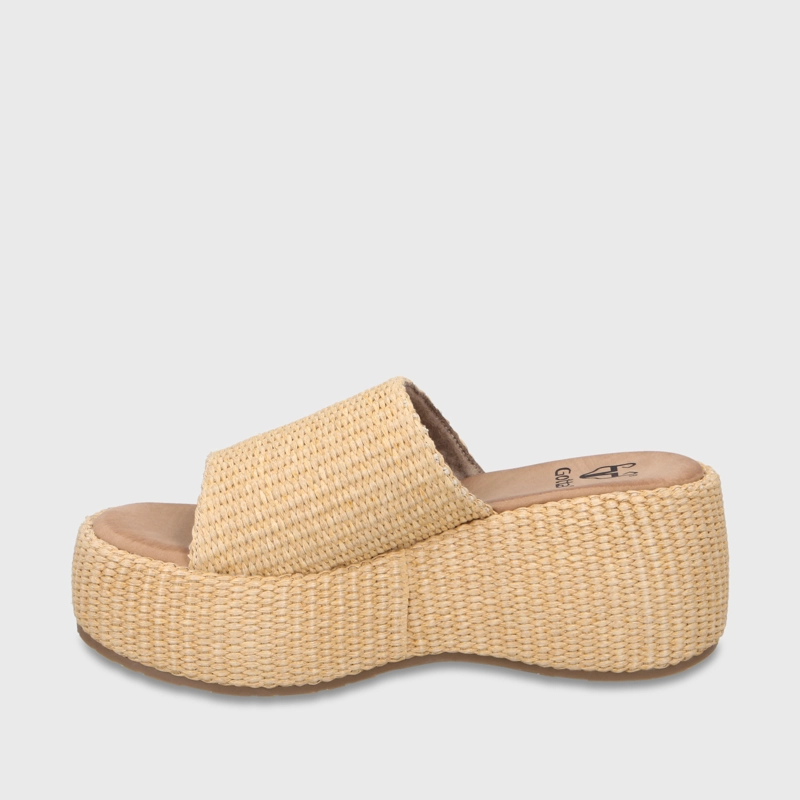 SANDALIA PLATAFORMA BEIGE MUJER 45824 - 4