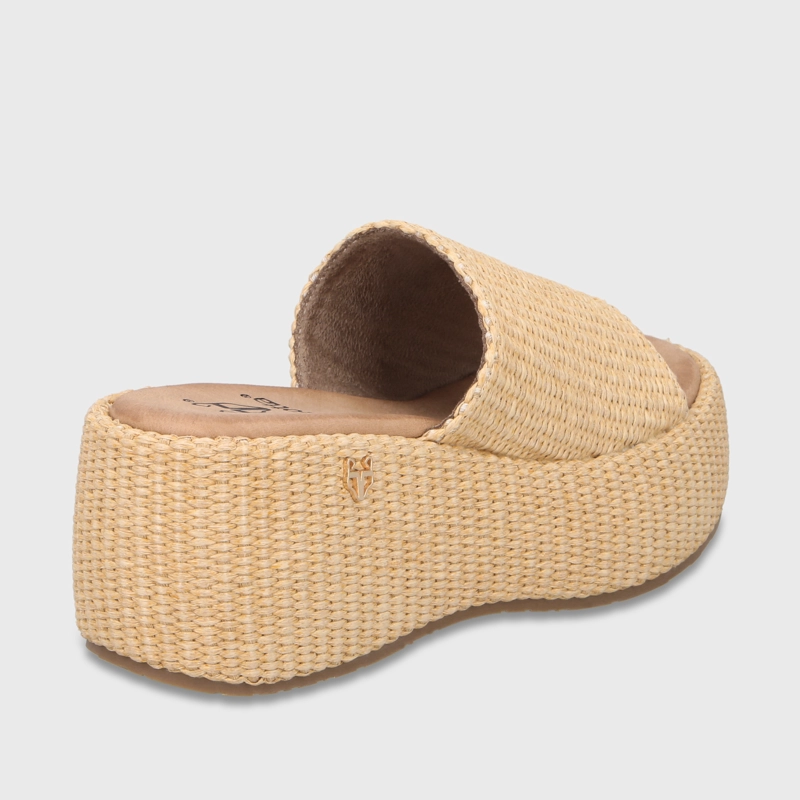 SANDALIA PLATAFORMA BEIGE MUJER 45824 - 5
