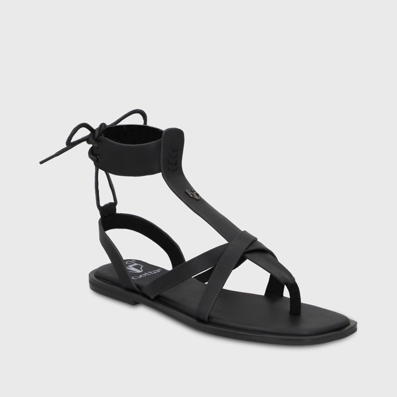 SANDALIA NEGRA MUJER 65680 - 2