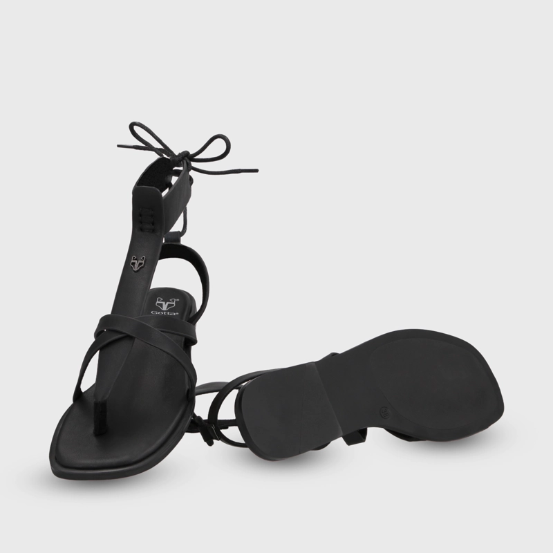 SANDALIA NEGRA MUJER 65680 - 7