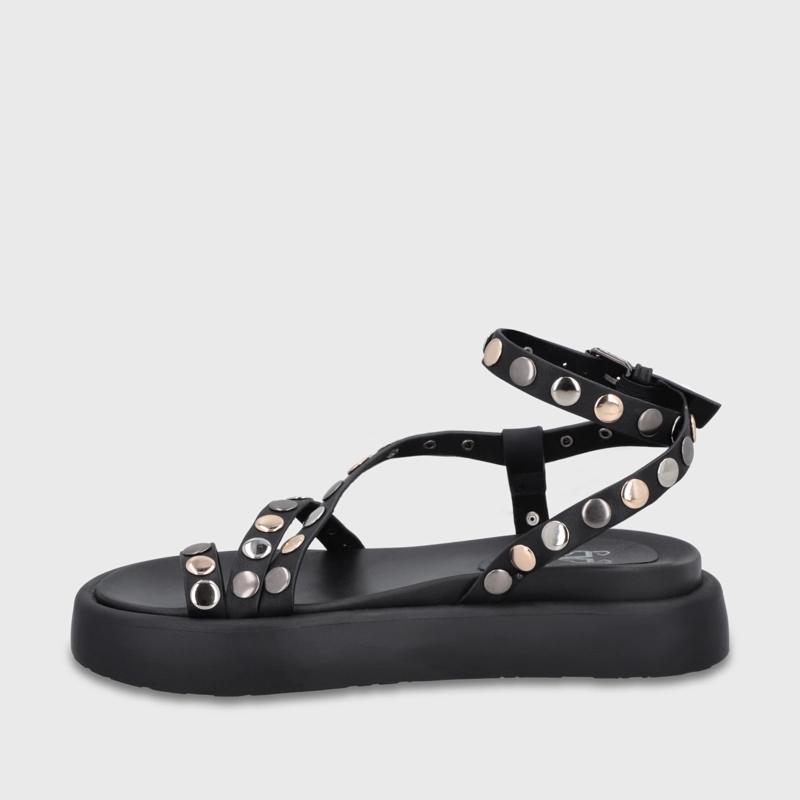 SANDALIA PLATAFORMA NEGRA MUJER 55953 - 4