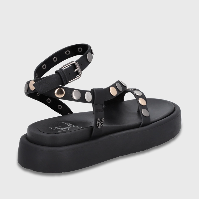 SANDALIA PLATAFORMA NEGRA MUJER 55953 - 5
