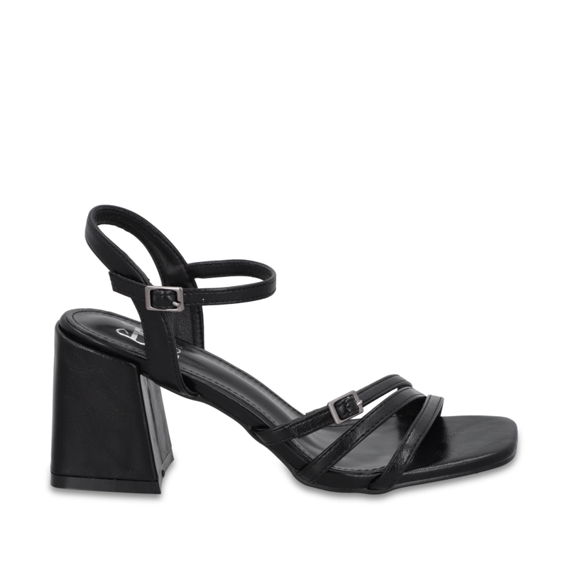 SANDALIA TACO NEGRA MUJER 35134 - 1