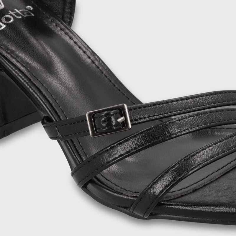 SANDALIA TACO NEGRA MUJER 35134 - 6