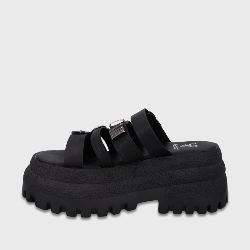 SANDALIA PLATAFORMA NEGRA MUJER 55294 - 4