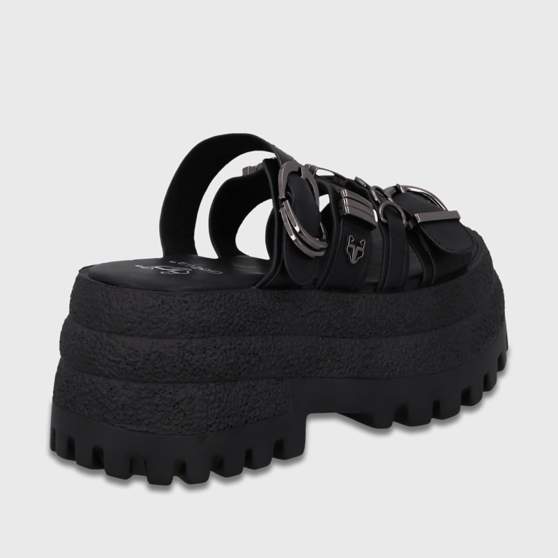 SANDALIA PLATAFORMA NEGRA MUJER 55294 - 5