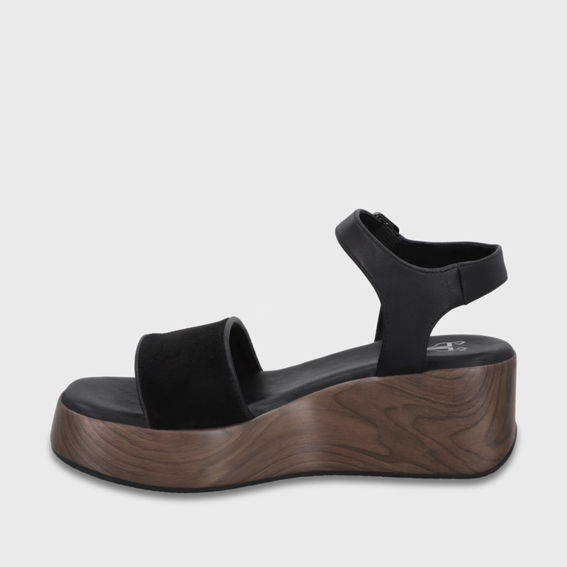 SANDALIA PLATAFORMA NEGRA MUJER 65820 - 4