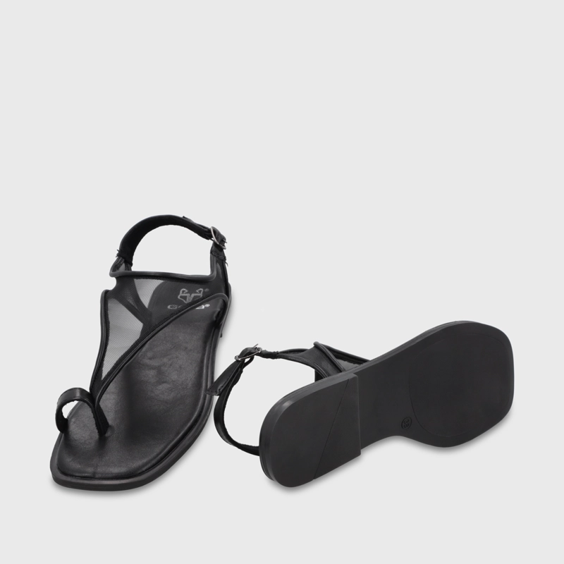 SANDALIA NEGRA MUJER 65681 - 7