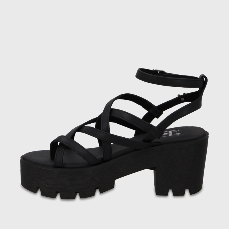 SANDALIA PLATAFORMA NEGRA MUJER 43024 - 4