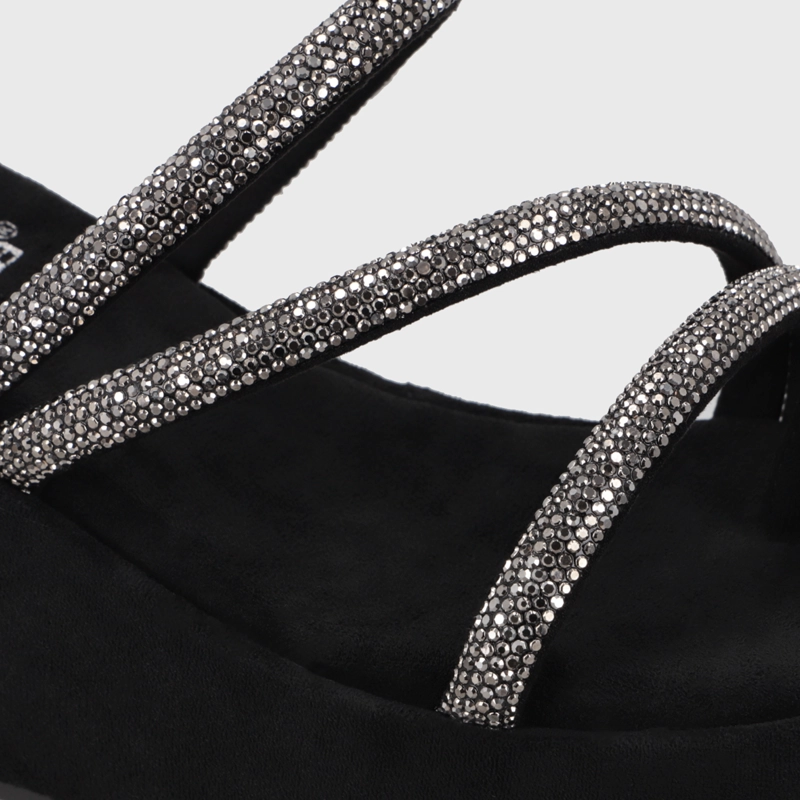 SANDALIA PLATAFORMA NEGRA MUJER 45826 - 6