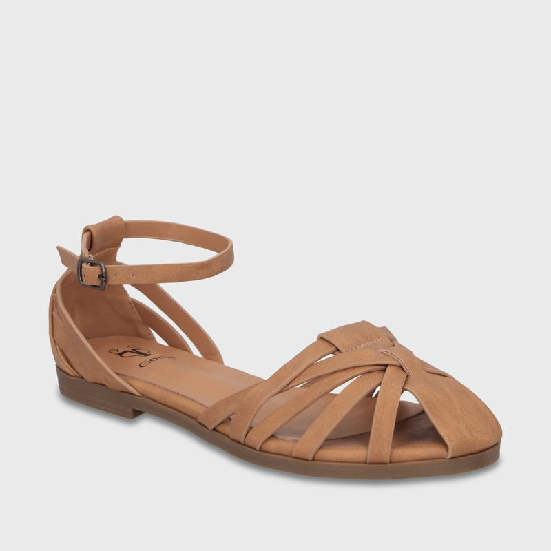 SANDALIA CAMEL MUJER 64061 - 2