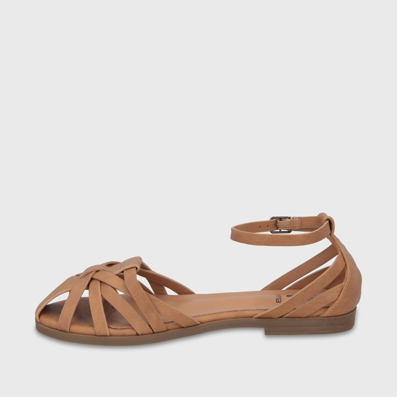 SANDALIA CAMEL MUJER 64061 - 4