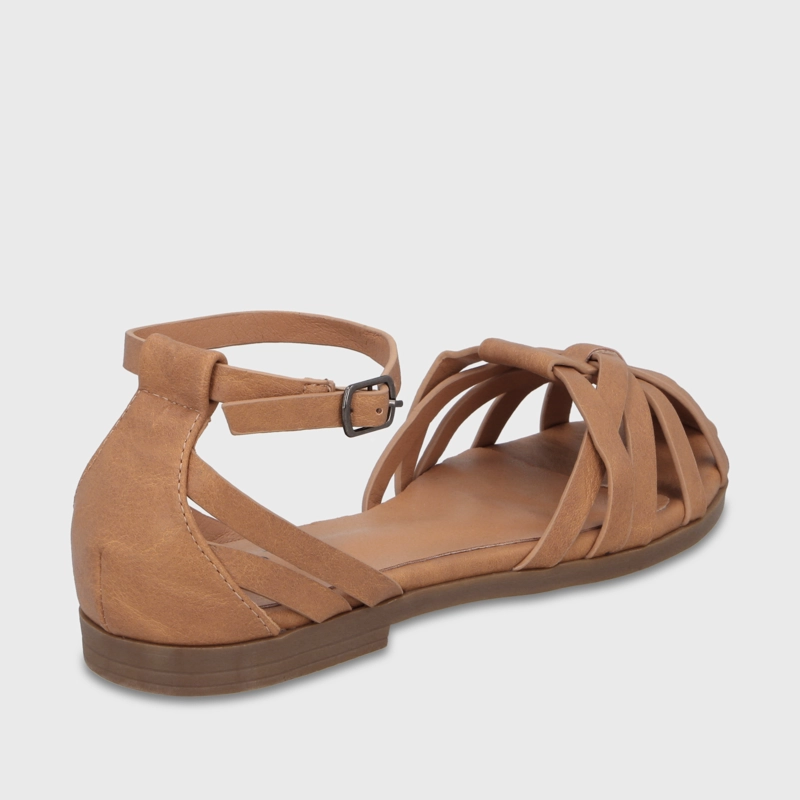 SANDALIA CAMEL MUJER 64061 - 5