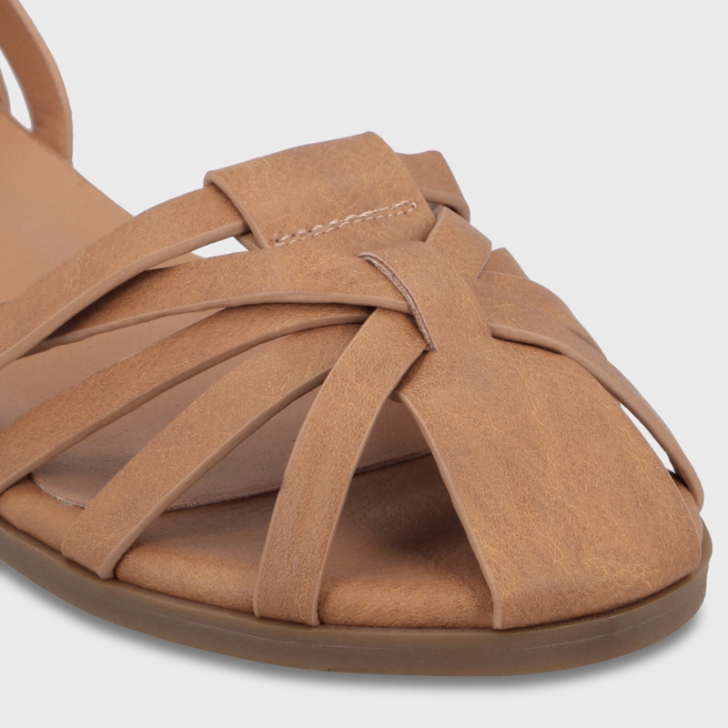 SANDALIA CAMEL MUJER 64061 - 6