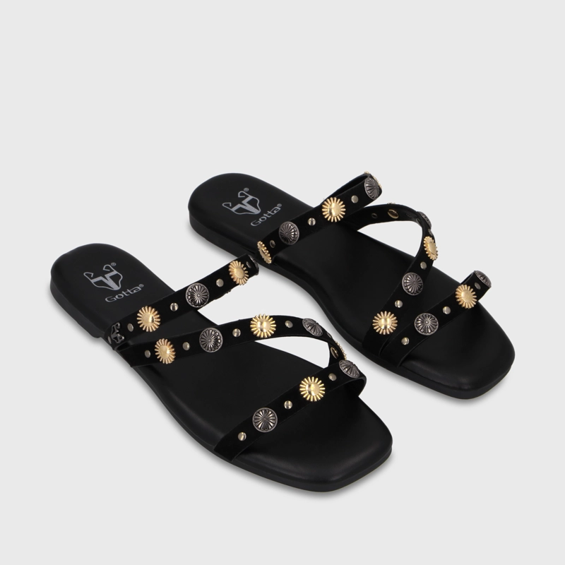 SANDALIA NEGRA MUJER 64141 - 3