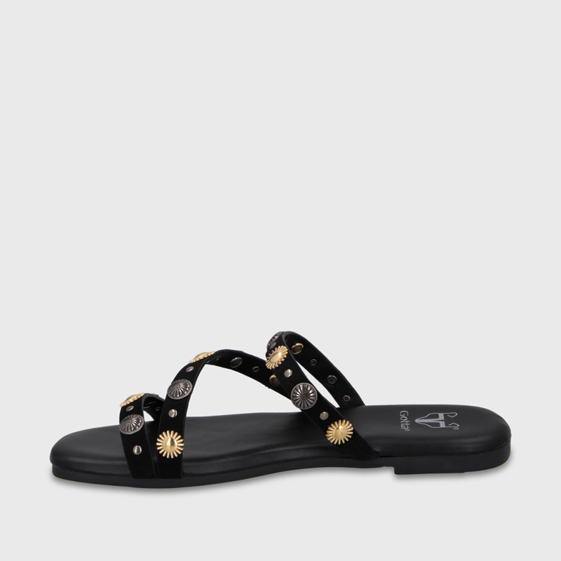 SANDALIA NEGRA MUJER 64141 - 4