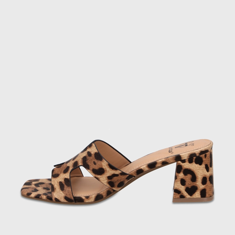 SANDALIA TACO ANIMAL PRINT MUJER 64030 - 4