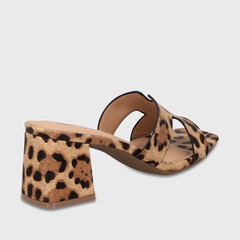 SANDALIA TACO ANIMAL PRINT MUJER 64030 - 5