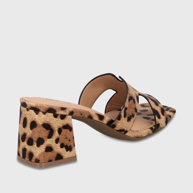 SANDALIA TACO ANIMAL PRINT MUJER 64030 - 5