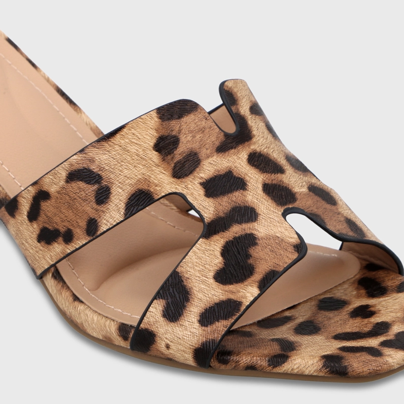 SANDALIA TACO ANIMAL PRINT MUJER 64030 - 6