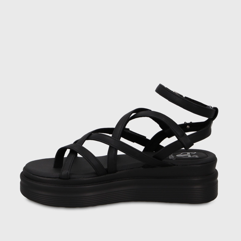 SANDALIA PLATAFORMA NEGRA MUJER 43017 - 4