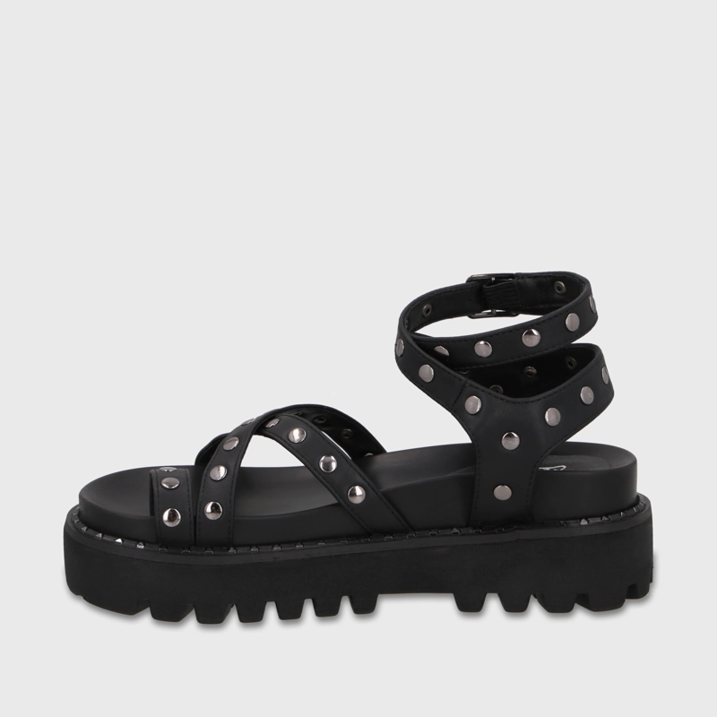 SANDALIA PLATAFORMA NEGRA MUJER 1573H - 4