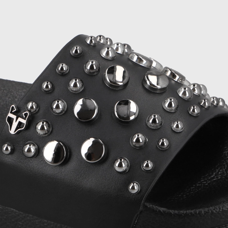 SANDALIA PLATAFORMA NEGRA MUJER 64020 - 6