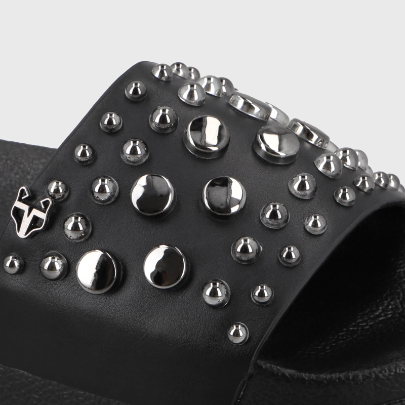 SANDALIA PLATAFORMA NEGRA MUJER 64020 - 6