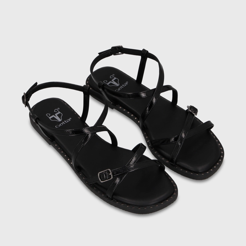 SANDALIA NEGRA MUJER 64130 - 3