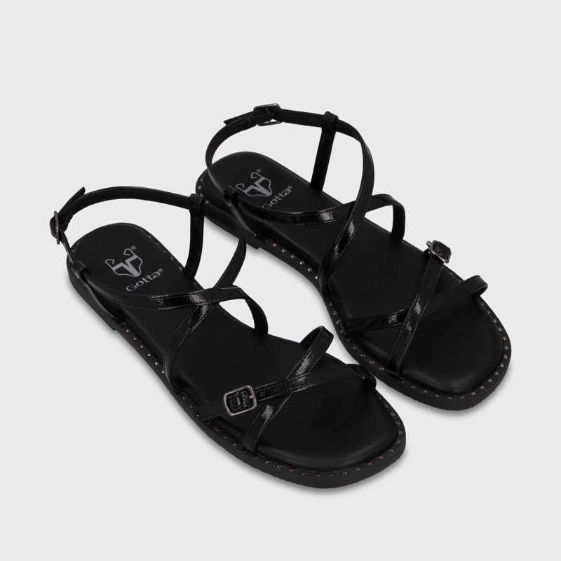 SANDALIA NEGRA MUJER 64130 - 3