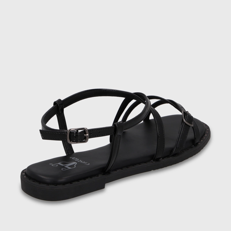 SANDALIA NEGRA MUJER 64130 - 5
