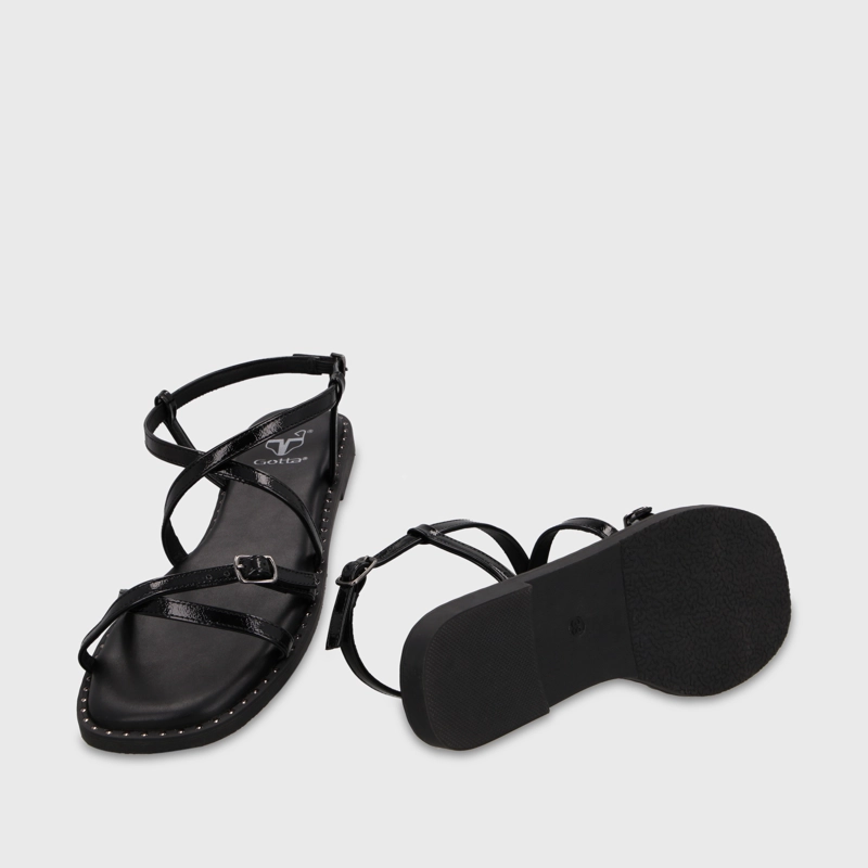 SANDALIA NEGRA MUJER 64130 - 7