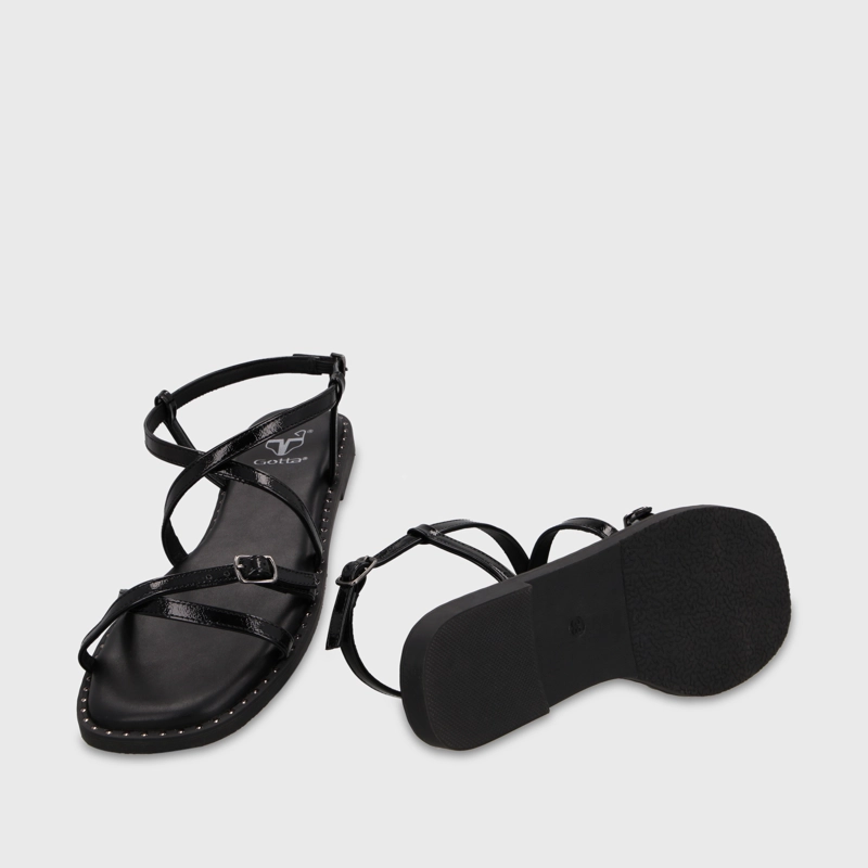 SANDALIA NEGRA MUJER 64130 - 7