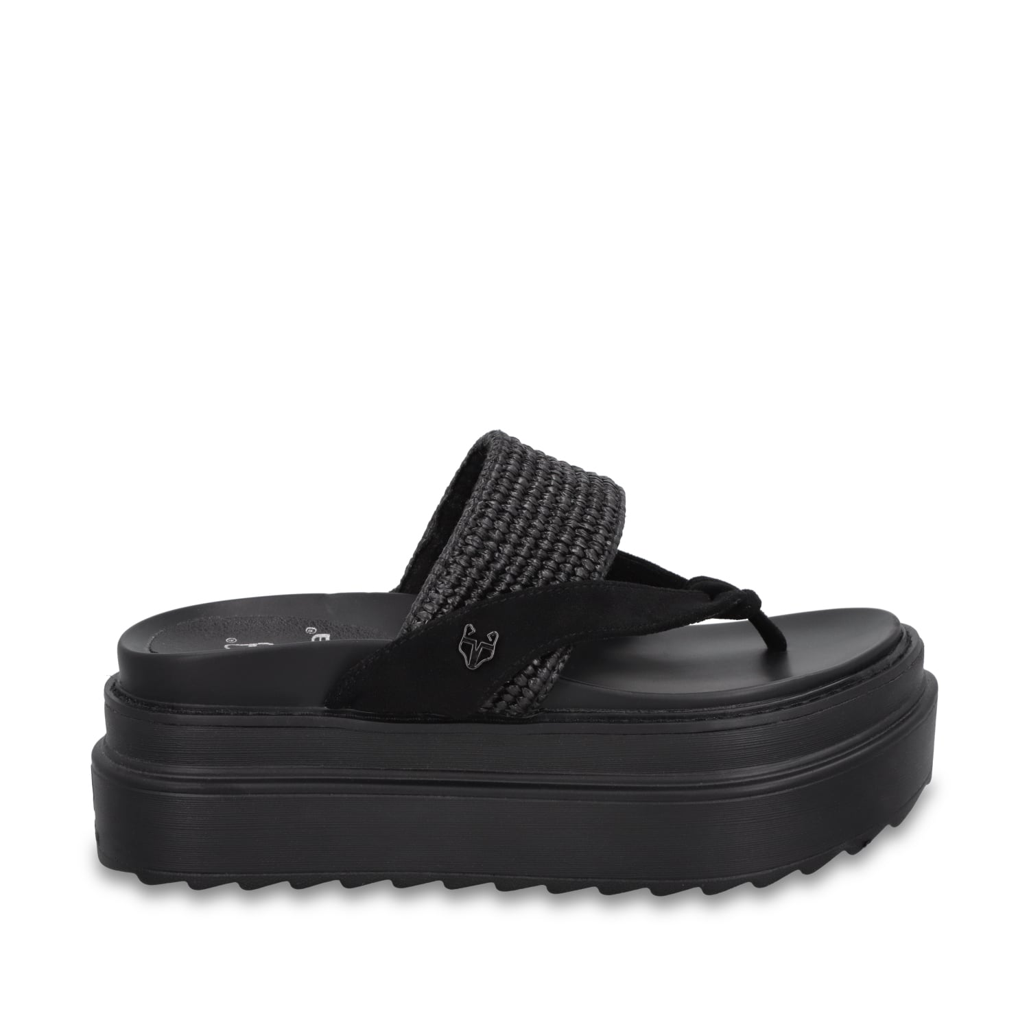 SANDALIA PLATAFORMA NEGRA MUJER 2523423 - 1