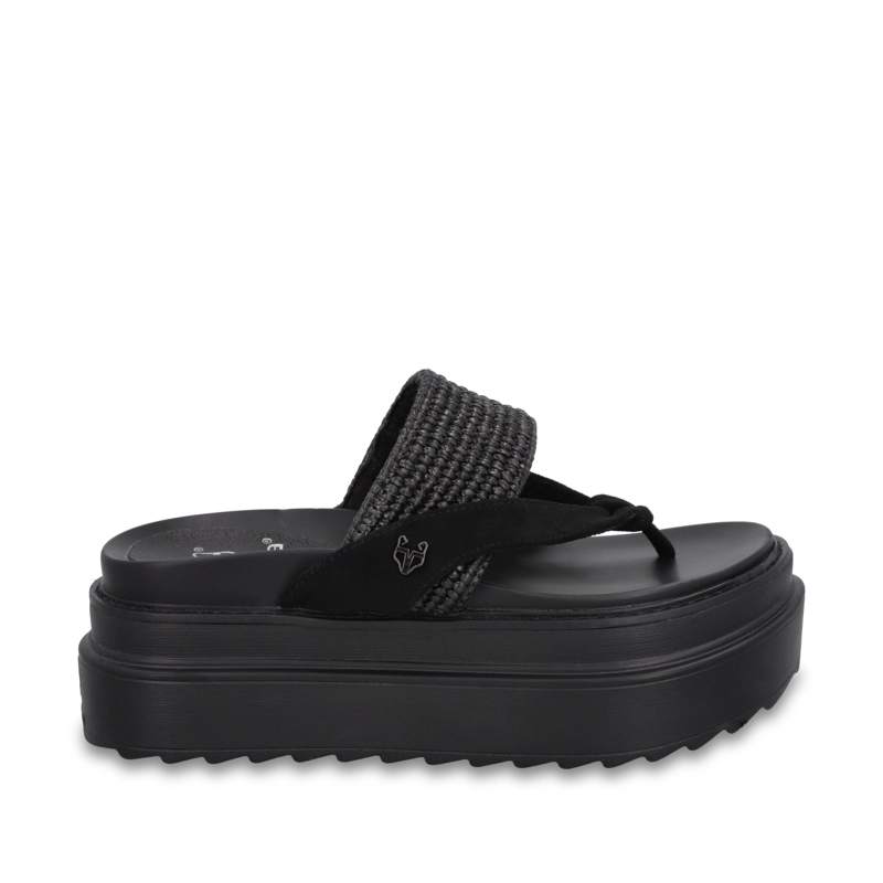 SANDALIA PLATAFORMA NEGRA MUJER 2523423 - 1