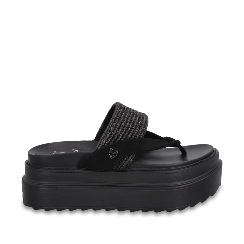SANDALIA PLATAFORMA NEGRA MUJER 2523423 - 1