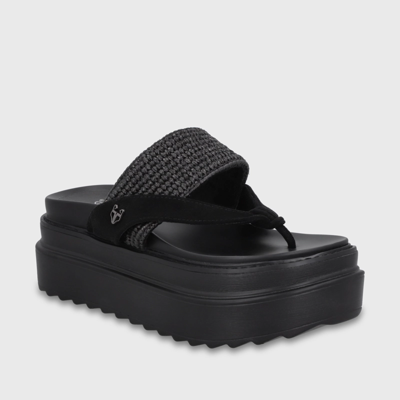 SANDALIA PLATAFORMA NEGRA MUJER 2523423 - 2
