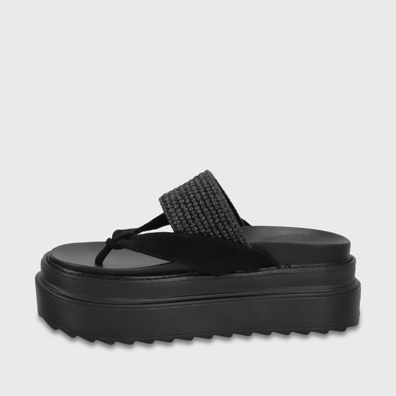 SANDALIA PLATAFORMA NEGRA MUJER 2523423 - 4
