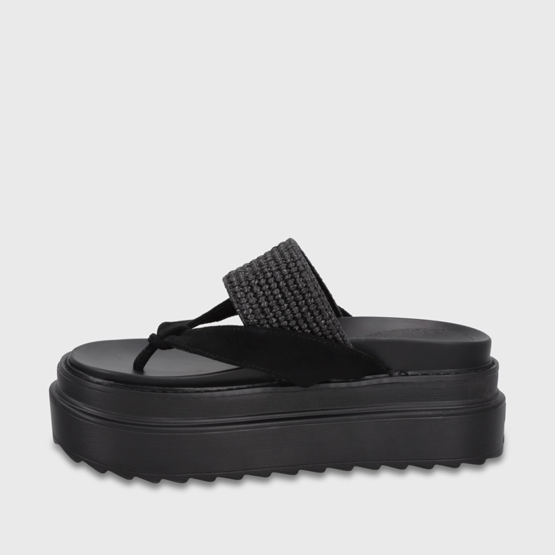 SANDALIA PLATAFORMA NEGRA MUJER 2523423 - 4