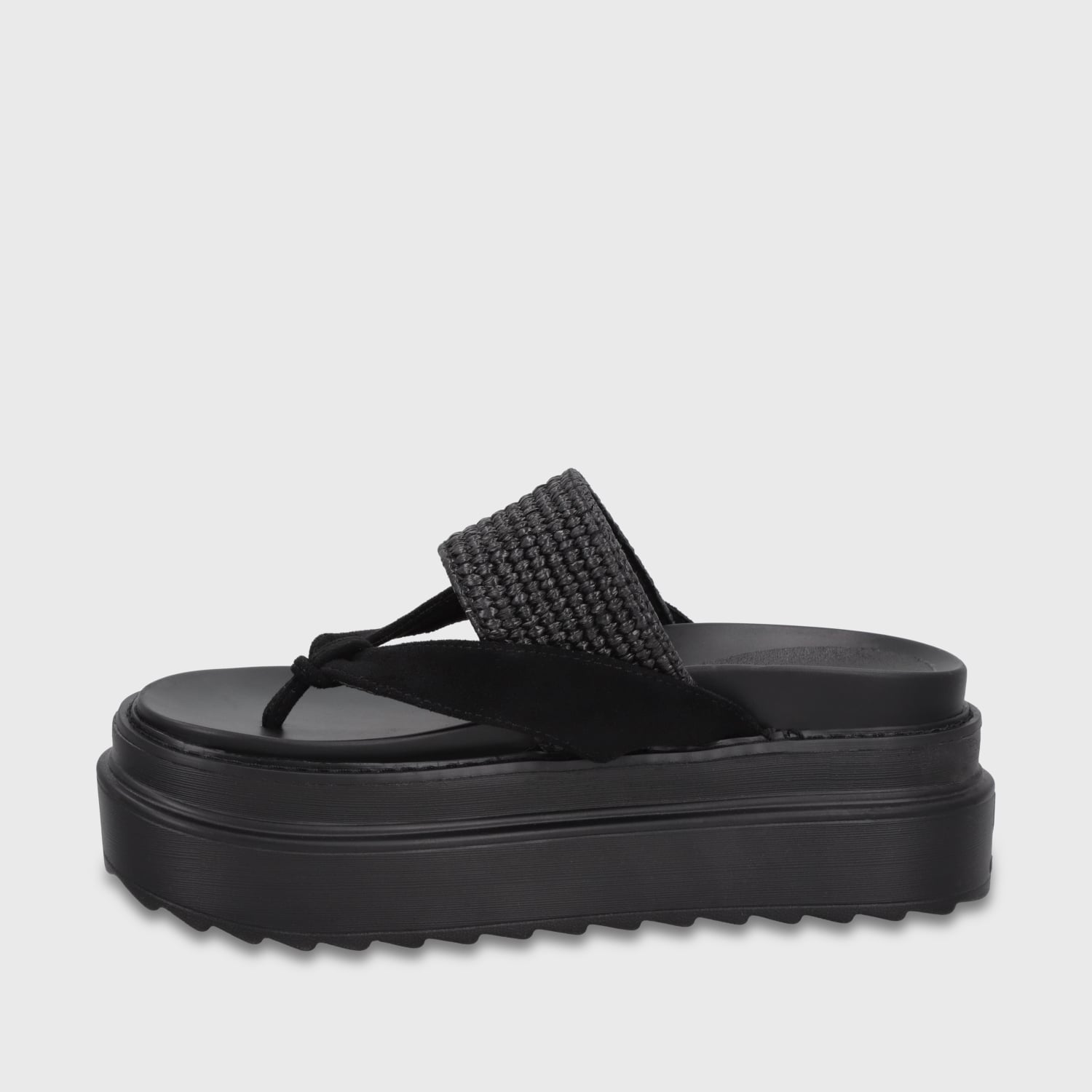 SANDALIA PLATAFORMA NEGRA MUJER 2523423 - 4