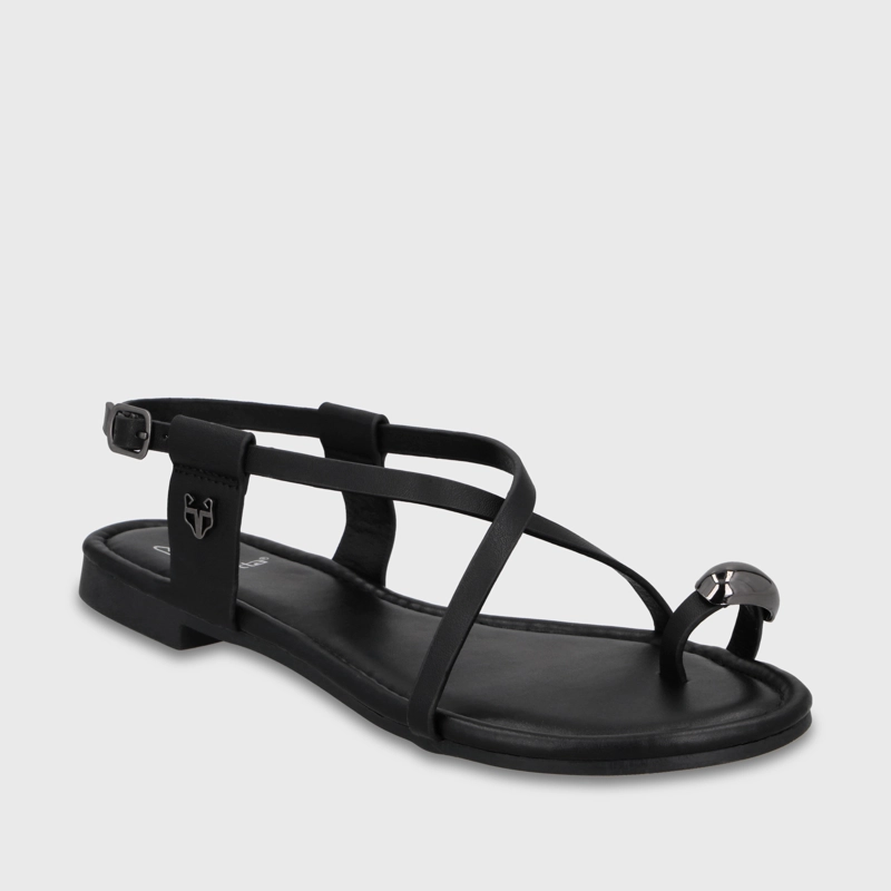 SANDALIA NEGRA MUJER 64121 - 2