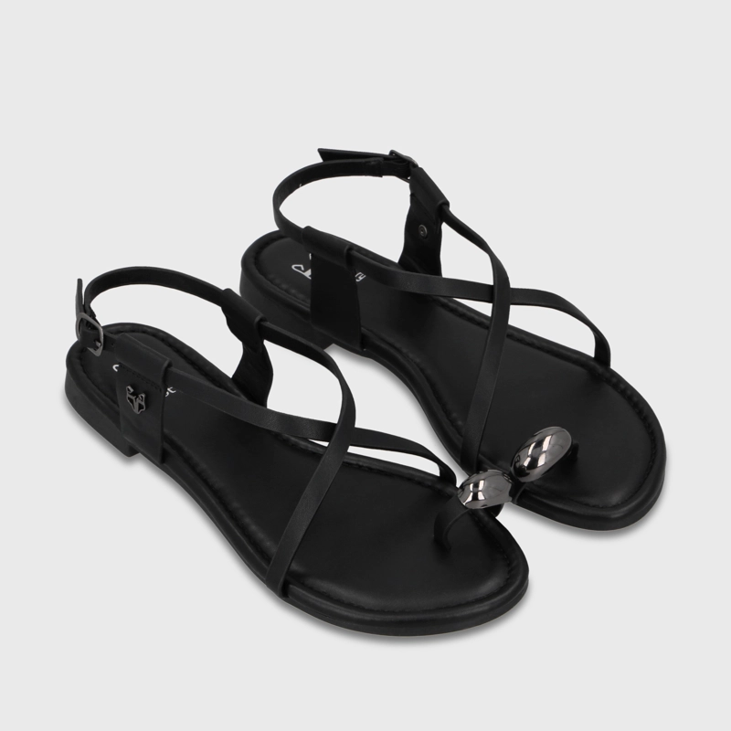 SANDALIA NEGRA MUJER 64121 - 3