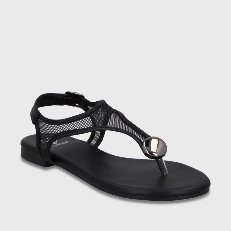 SANDALIA NEGRA MUJER 64122 - 2